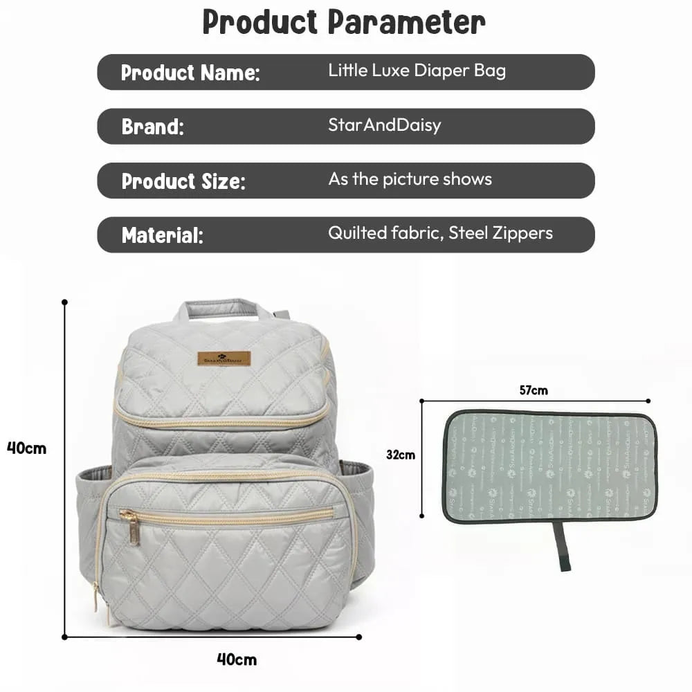 Diaper Backpack – Multi-Compartment Baby Bag with Spacious Storage & Insulated Bottle Pockets