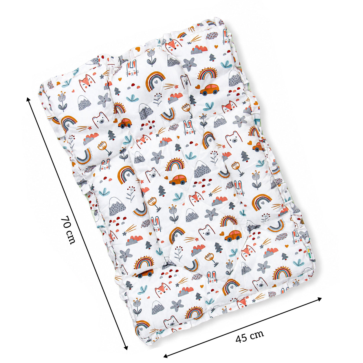 Premium Baby Bedding Mattress | Soft Cotton Quilted Baby Sleeping Bed | Lightweight & Comfortable | Newborn Baby Mattress