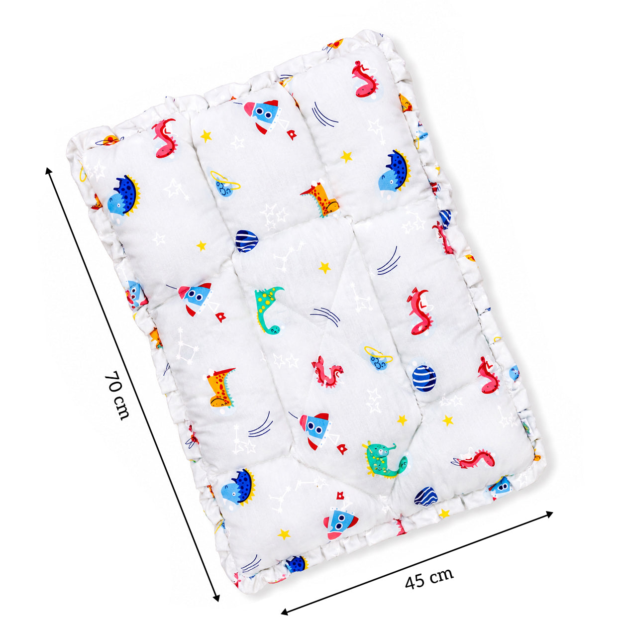 Premium Baby Bedding Mattress | Soft Cotton Quilted Baby Sleeping Bed | Lightweight & Comfortable | Newborn Baby Mattress
