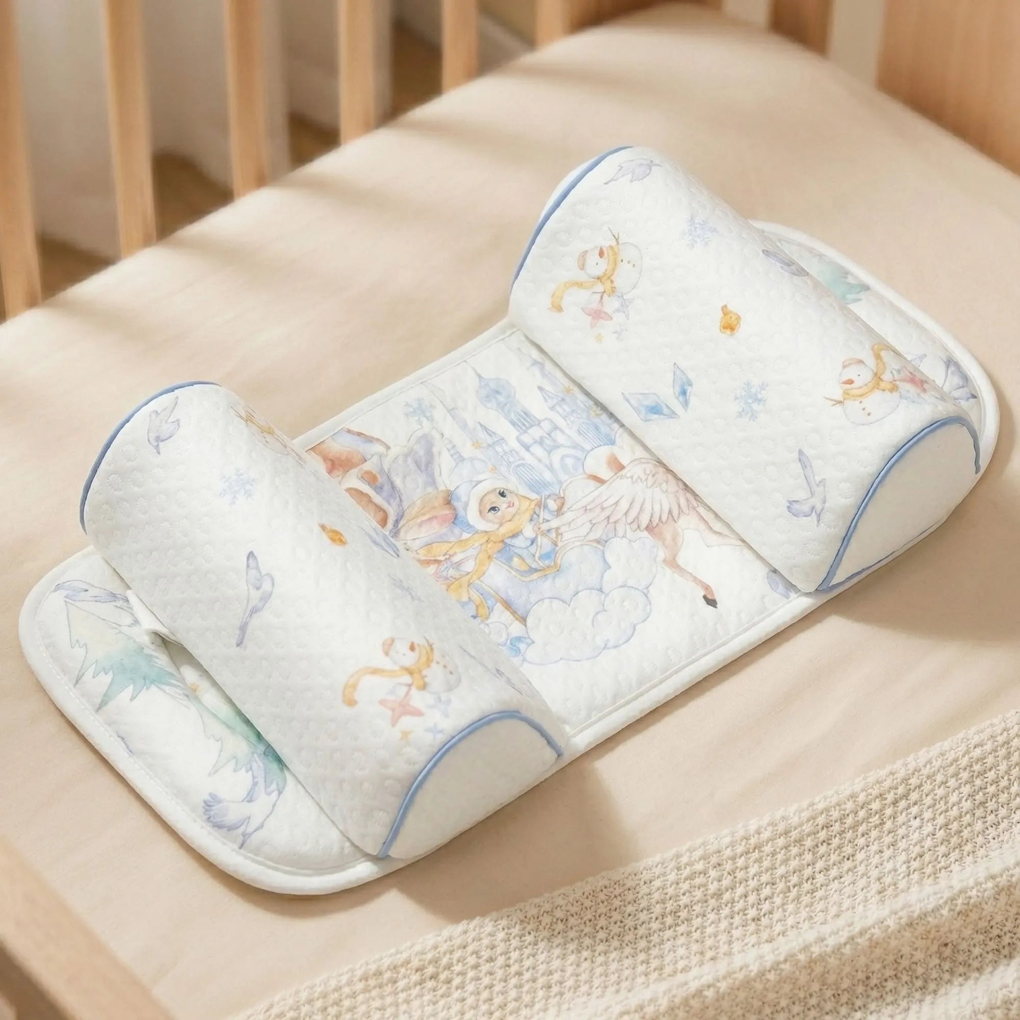 StarAndDaisy Premium Pull Out Cushion Pillow | Adjustable Multi-Use Baby Cushion with Breathable Fabric & Soft Support | Newborn Feeding & Lounger Pillow