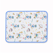 Baby Dry Sheet Waterproof Cotton Mattress Protector for Newborns & Kids | Soft Baby Bed Protector with Cute Printed Design