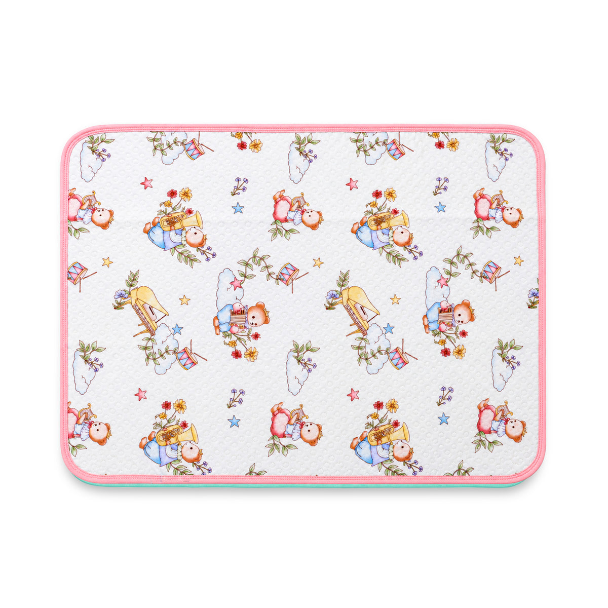 Baby Dry Sheet Waterproof Cotton Mattress Protector for Newborns & Kids | Soft Baby Bed Protector with Cute Printed Design