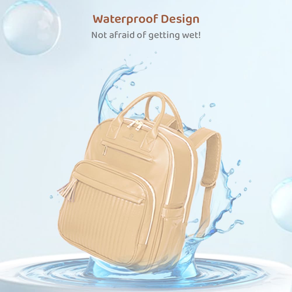 StarAndDaisy PU leather Baby Diaper Bag, Insulated Pockets, Multiple Compartments, And Large Storage Capacity – Luxe
